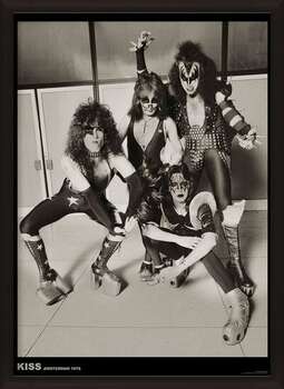 Uokvireni plakat Kiss - Amsterdam 1976