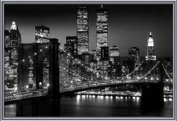 Uokvireni plakat Manhattan - Night