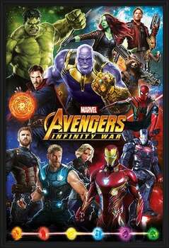 Uokvireni plakat Avengers: Infinity War - Characters