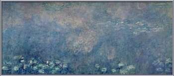 Uokvireni plakat Waterlilies - Two Weeping Willows