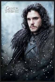 Uokvireni plakat Game of Thrones - Jon Snow