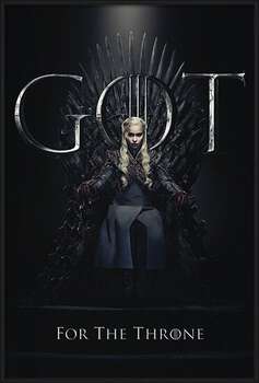 Uokvireni plakat Game Of Thrones - Daenerys For The Throne