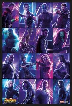 Uokvireni plakat Avengers: Infinity War - Heroes