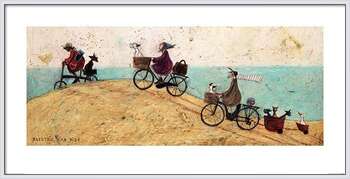 Uokvireni plakat Sam Toft - Electric Bike Ride